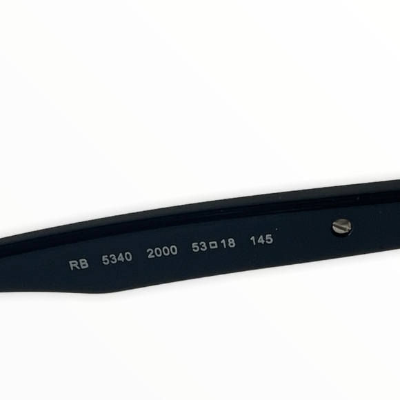 Ray-Ban Unisex Eyeglasses RX5340 Black square 53-18-145 Full Rim Acetate - Picture 7 of 12